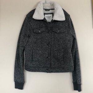 Abercrombie & Fitch faux fleece lined jacket